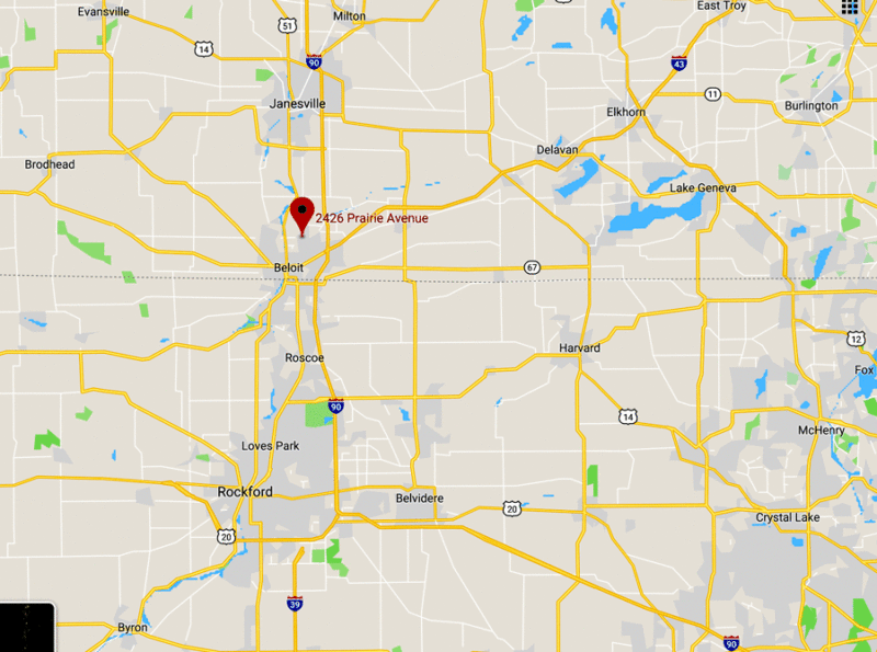 BeloitOfficeMap Aurum Contracting Beloit offic